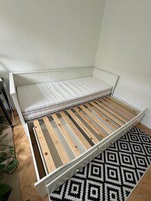 HEMNES posteľ s 3 zásuvkami, biela, 80x200 cm - 2