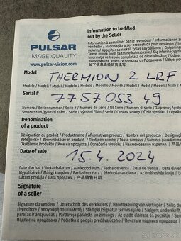 Predam Pulsar Thermion 2 LRF XG50 este 2 roky v zaruke - 2