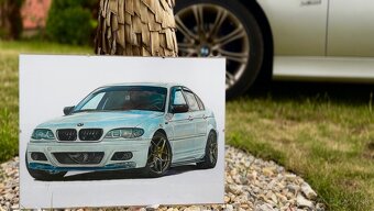 Predám kresbu bmw e46 - 2