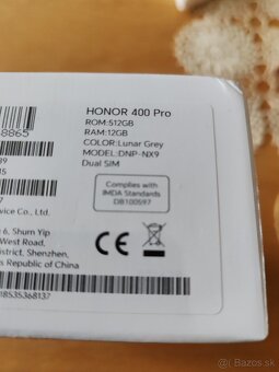 HONOR 400 PRO 5G, neotvorená krabica, 100W nab. - 2
