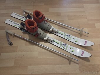 Detské lyže 100 cm s lyžiarkami - 2