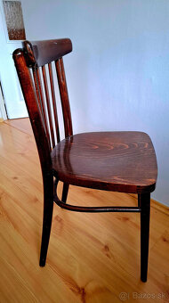 drevená  retro stolička - 2