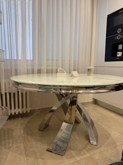 Kuchynský mohutný sklenený stôl - 2