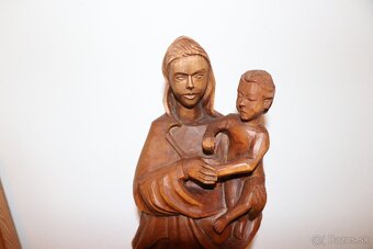 Marie a Jezulátko soška socha dřevo (225G) - 2