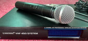 Omnitronic VHF-450 SET 2, bezdrôtový mikrofónny set VHF - 2