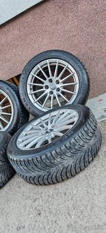 ALU Audi 5x112 a zimné Nexen 225/50 R17 - 2