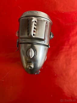 Karbidová lampa 2 na historický bicykel. - 2
