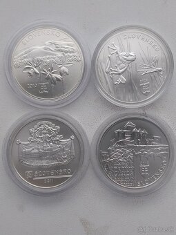 Mince strieborne 10 a 20 eurove mince BK - 2