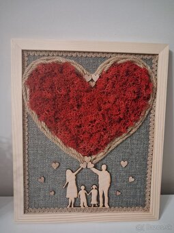 Machové srdce červene - 2