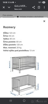 Detska postielka Ikea (ako nová) - 2