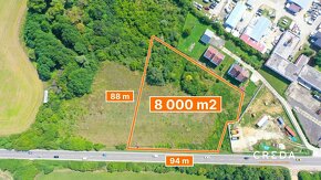 CREDA | predaj 8 000 m2 komerčný pozemok na ceste NR - ZM - 2