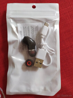 Predám bluetooth slúchadlo s usb káblom - 2