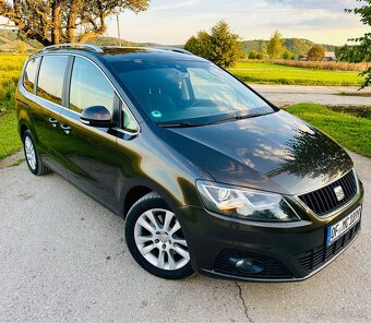 SEAT ALHAMBRA 2.0 TDI 4x4 rok 2014 alkantara 7 miestna - 2