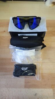 Predám nové okuliare VIF Two Black x Blue s dvoma zorníkmi - 2