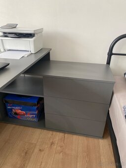 Rohový písací stolík plus stolička - 2