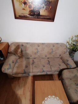 Rozkladací gauč + kreslá - 2