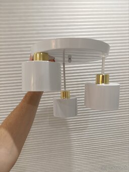 Stropné svietidlo Trinity white/gold - 2