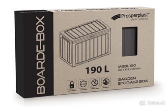 Záhradný box Prosperplast BOARDEBOX antracit 190L - 2