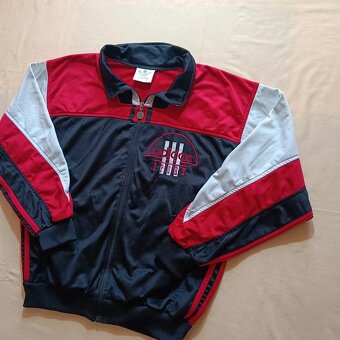 Vintage 80s Adidas tracksuit jacket bunda mikina na zips M - 2