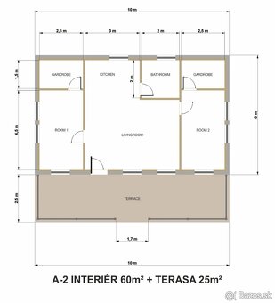 NOVÝ MONTOVANÝ RODINNÝ DOM 60 m2 k odberu cena 416 eur za m2 - 2