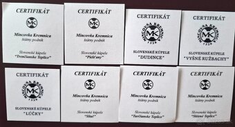 Slovenské kúpele strieborné medaile v proof prevedení. - 2