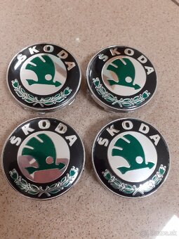 Stredové krytky kolies Škoda 60MM - 2