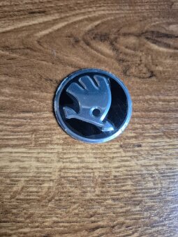 Logo ŠKODA 80mm, nálepka na volant 43mm - 2