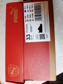PUMA čierne topánky chlapčenské, veľkosť 33 - 2