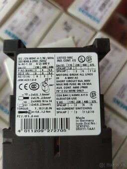 Stykače 24v DC 4kw  Siemens 3rt1016-1bb41 - 2