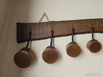 Medene panvicky + vešiak - 2