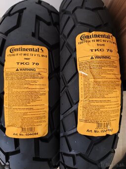 170/60 R17 + 120/70 R19 Continental TKC 70 - 2