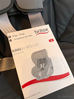 Autosedačka britax KING II 9 - 18kg - 2
