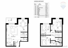 4 izbový mezonetový apartmán B 2.2 : 106,40 m2 priamo pri ly - 2