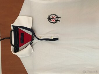 TOMMY HILFIGER originál white pánske polotricko L/XL - 2
