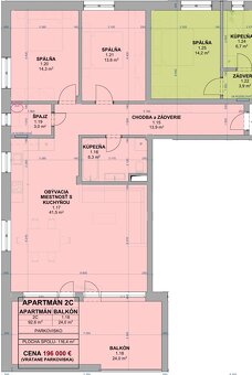 Predaj 3 - izbového apartmánu s balkónom (2C), Z. Šírava - 2