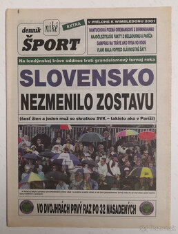 Staré noviny Denník Šport 3 - 2