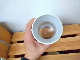 vianočný svietnik, váza decoupage - 2