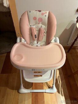 Detská stolička Kinderkraft YUMMY pink - 2