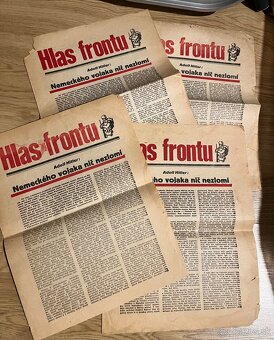 Noviny Hlas frontu Slovensky stat východný front RD - 2