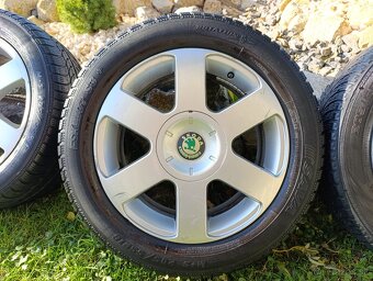 Elektróny Škoda, disky 5x112 r16 + zimné gumy 205/55 - 2