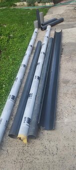 Kovové odkvapové sytémy antracit - 2