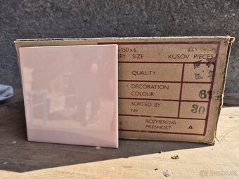 Obkladačky 15x15cm svetlorúžové - 2