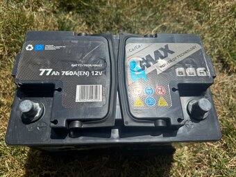 Predám autobatériu 4MAX Battery 12V 77Ah/760A - 2