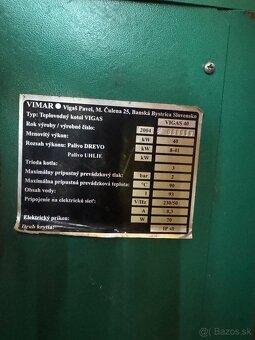 Teplovodný kotol Vigas 40kW - 2