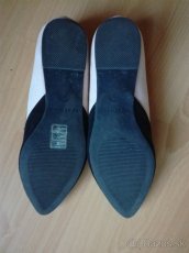 Bežovo čierne balerínky - 2