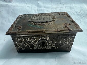 Starozitna secesna vyse 100 rocna skatulka sperkovnica - 2