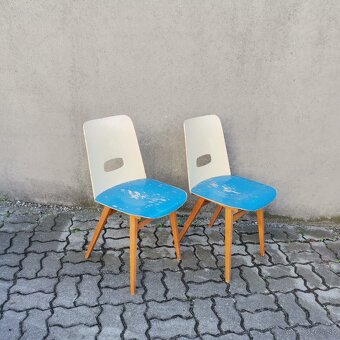 1 kus Retro stolicka TON 1960 Vintage - 2