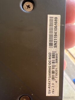 Predám grafickú kartu gigabyte rx5600 xt 6gb - 2