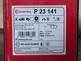Brzdové platničky Brembo. - 2