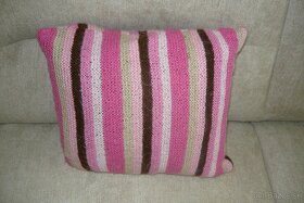 Dekoratívne pletené vankúše - 2